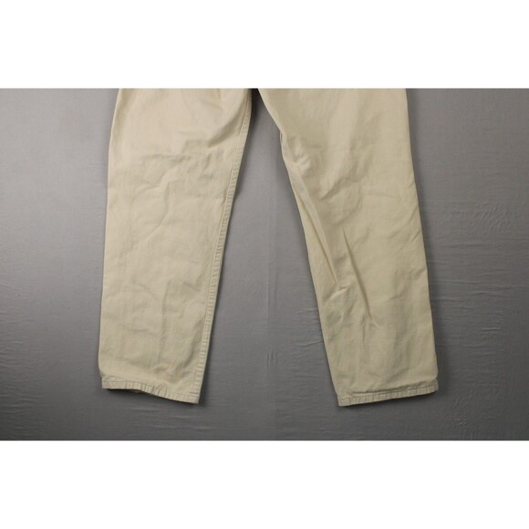 J Galt Denim Women's Beige Carpenter Pants Size Medium Straight Leg Casual Fall - Picture 9 of 15